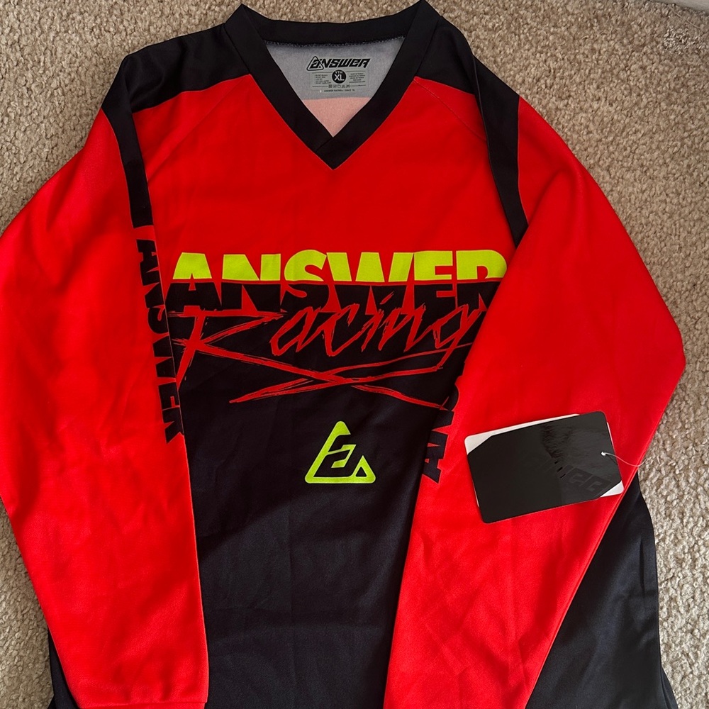 Answer Racing Kids Red and Black Jersey